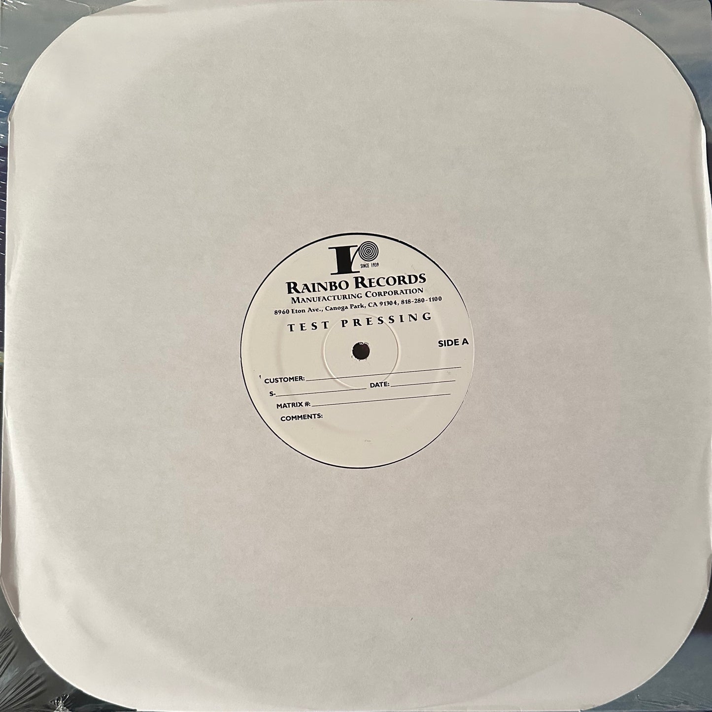 Weightlifting - Vinyl Test Pressing