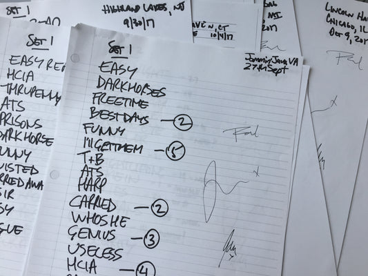 Signed Setlists